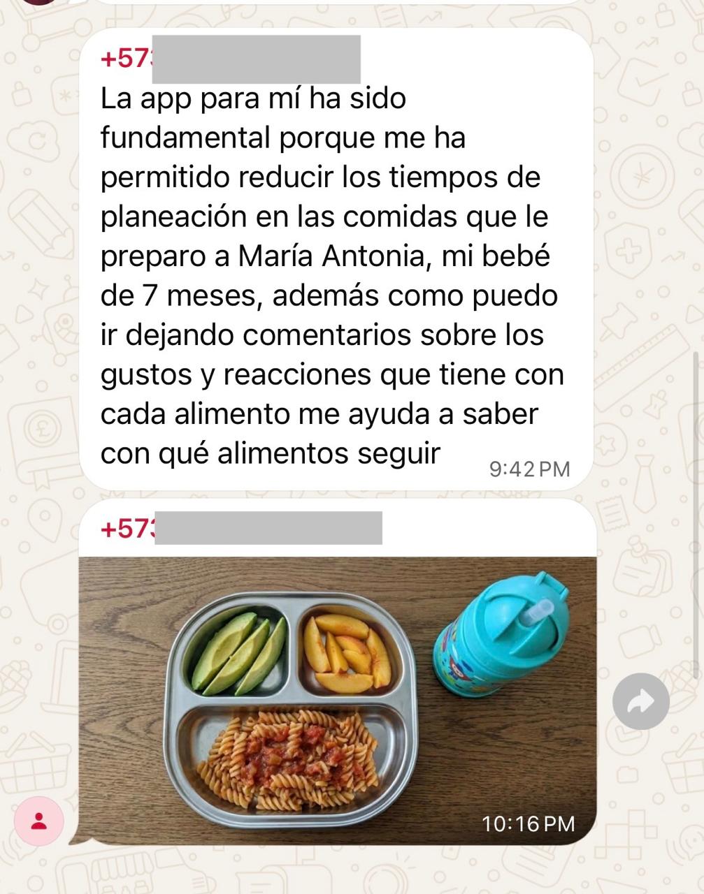 Mensaje de WhatsApp: Una experiencia a los 7 meses