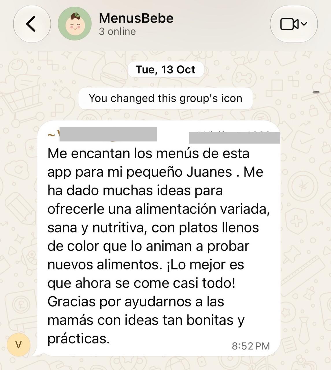 Mensaje de WhatsApp: Ideas que se comparten en comunidad